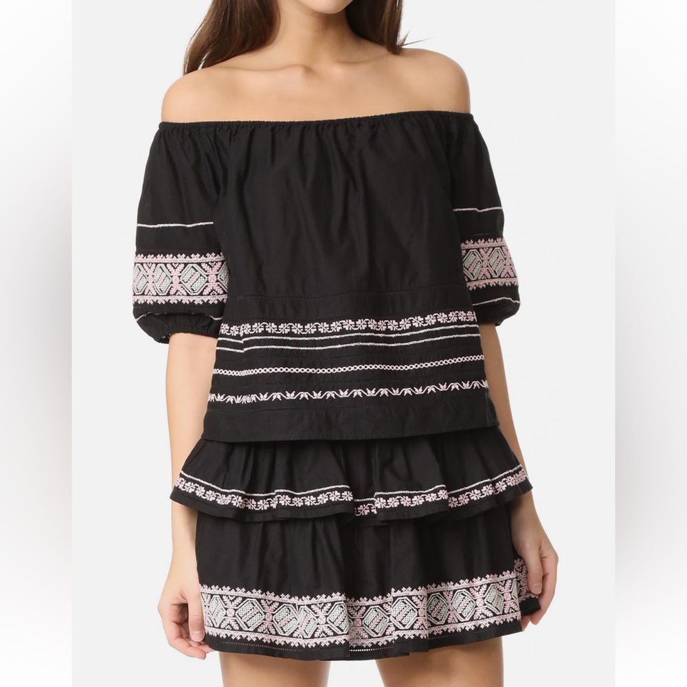 LOVESHACKFANCY Women's Off-The-Shoulder Frida Top $224 NEW